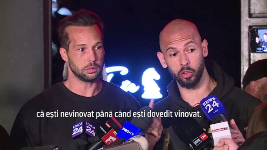 img Frații Andrew și Tristan Tate sunt sub control judiciar