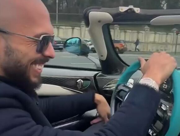 Influencerul Andrew Tate a fost implicat intr-un incident rutier in Bucuresti