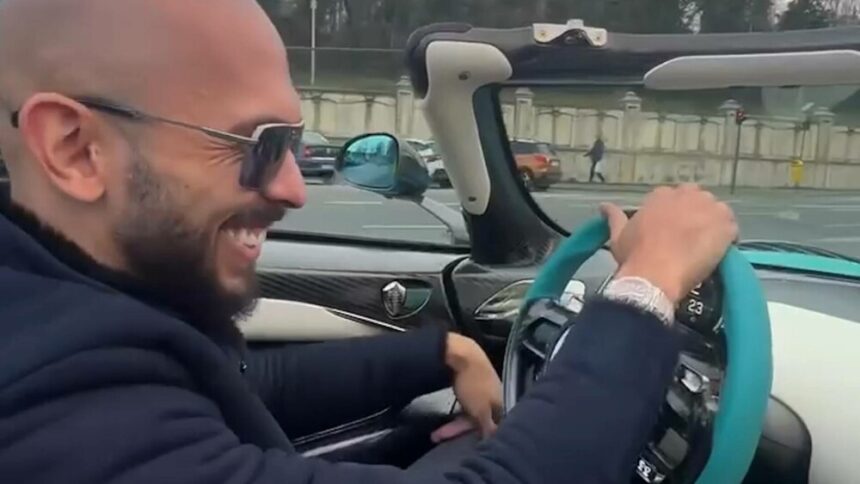 Influencerul Andrew Tate a fost implicat intr-un incident rutier in Bucuresti