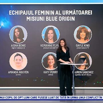 img Misiunea în spațiu a companiei Blue Origin, formată doar din femei