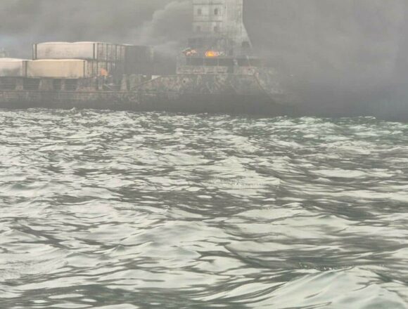 Coliziune între un petrolier și o navă container în Marea Nordului