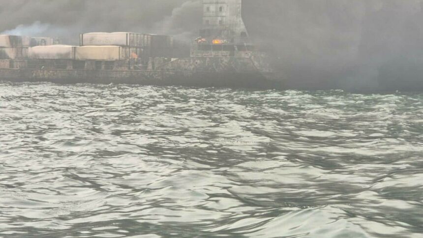 img Coliziune între un petrolier și o navă container în Marea Nordului