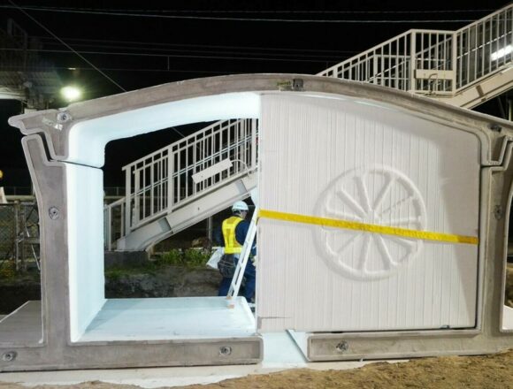 Inovația japoneză: prima gară de cale ferată imprimată 3D