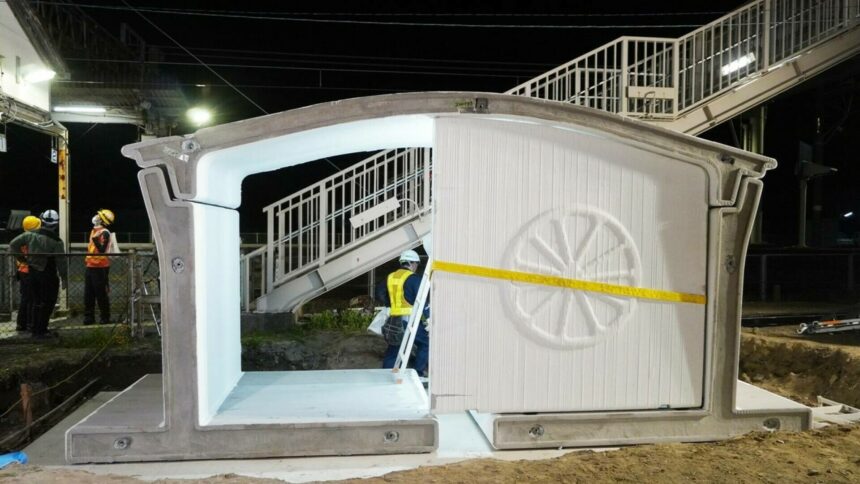 img Inovația japoneză: prima gară de cale ferată imprimată 3D